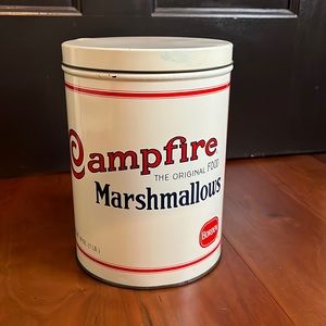 Vintage Campfire Marshmallow Tin